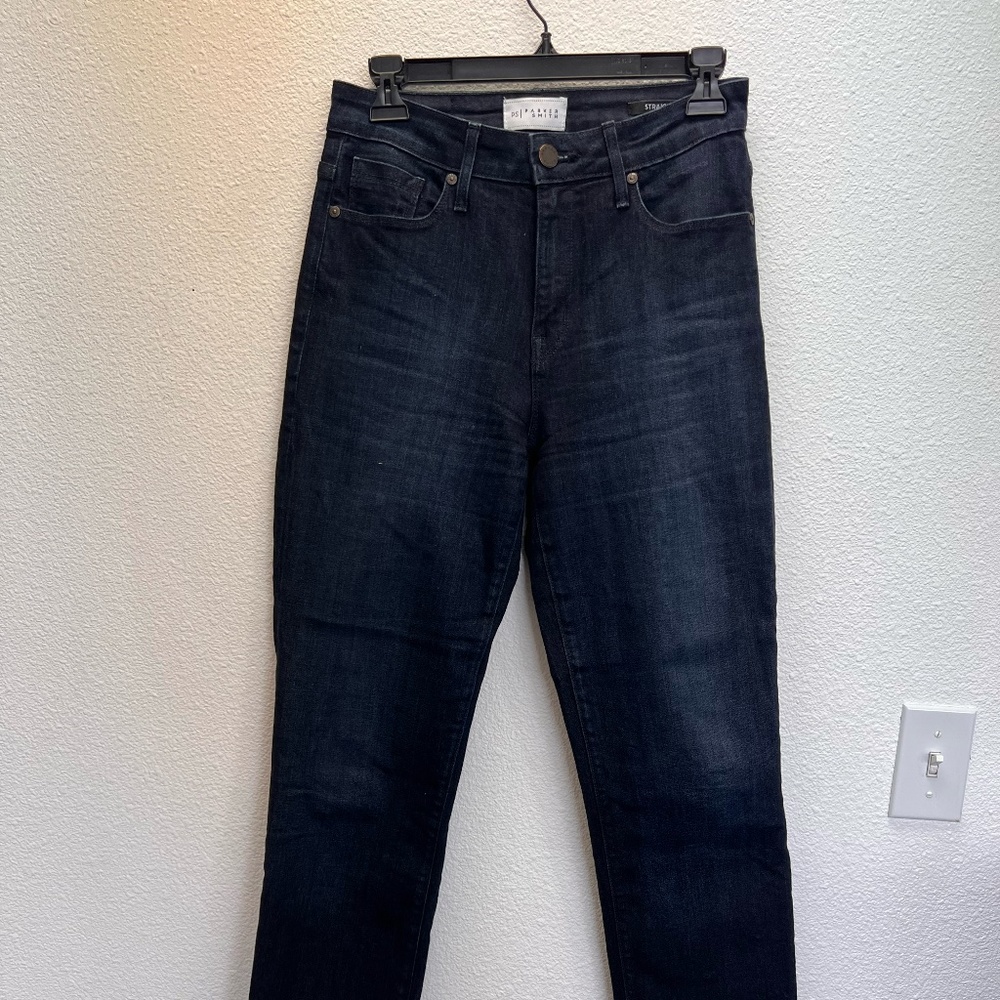 Parker Smith dark wash straight jeans